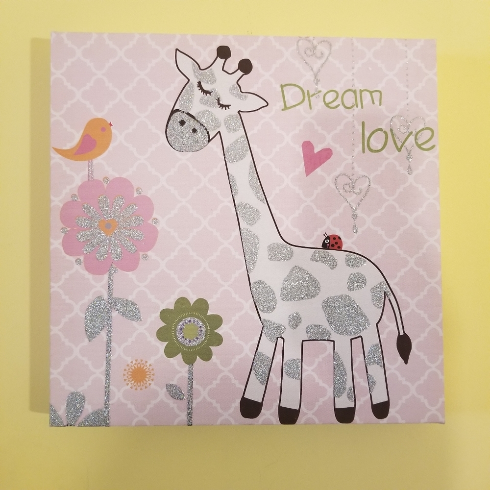 Wall Decor Art for Little Girl / Nursery Set of 2 - Picture 2 of 8